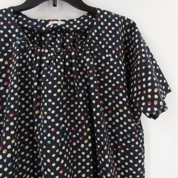 Hobbyra Hobbyre Dot Print Pullover Loose-Fit Top S - Picture 5 of 11